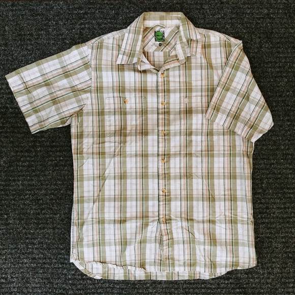 Timberland Other - Timberland Men's Medium Shirt. Button Up Short Sleeve Plaid. 100% Cotton